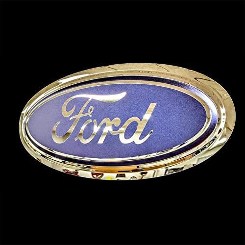 Ford Oval Logo Stainless Steel Wall Hanging Sign - Blue/Chrome-SR1 Performance