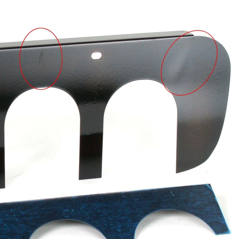 American Car Craft 052052 Black Exhaust Filler Plate (Powder Coated Stock System)-SR1 Performance