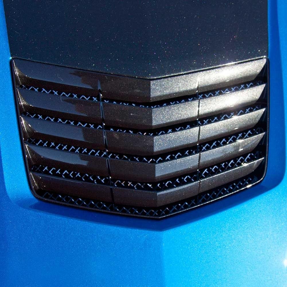 C7 Corvette Stingray Hood Vent Grille Laser Mesh Polished-SR1 Performance