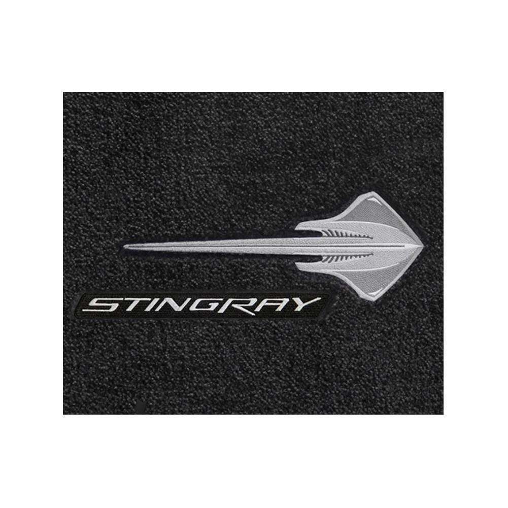 C7 Corvette Stingray Floor Mats - Stingray Emblem & Script : Black-SR1 Performance