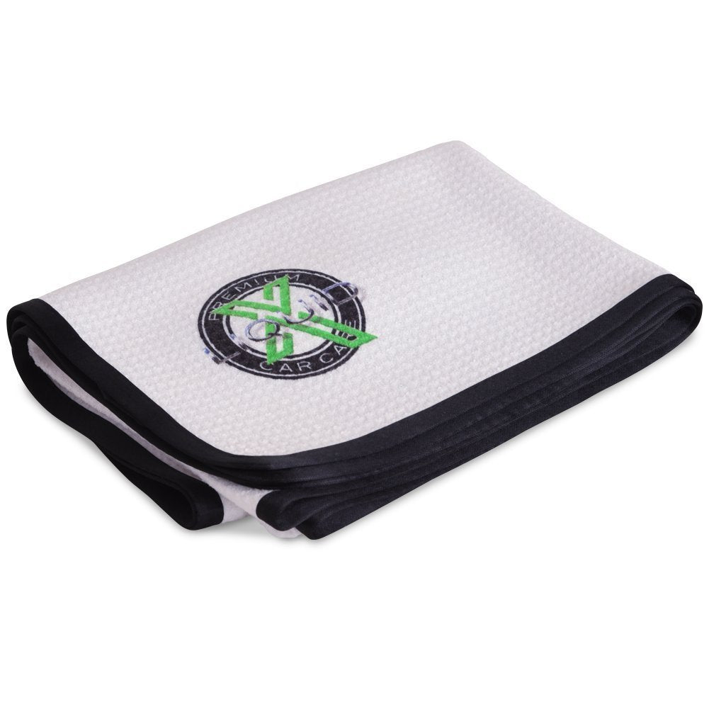 Liquid X Logo Arctic Drying Towel White Waffle Weave - 25" x 36"