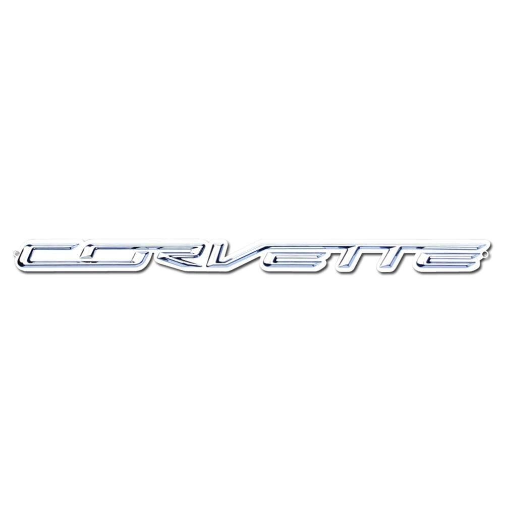 C7 Stingray "CORVETTE" Script Metal Sign Wall Emblem - 18" x 2"-SR1 Performance