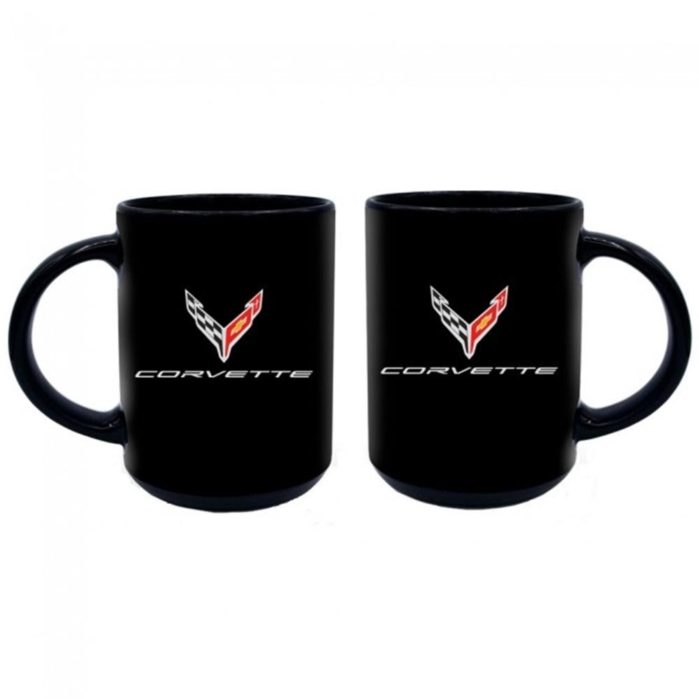C8 Corvette Next Generation 15oz. Ceramic Coffee Mug - Black-SR1 Performance