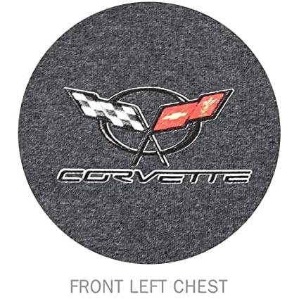 C5 Corvette American Flag T-Shirt : Dark Gray-SR1 Performance