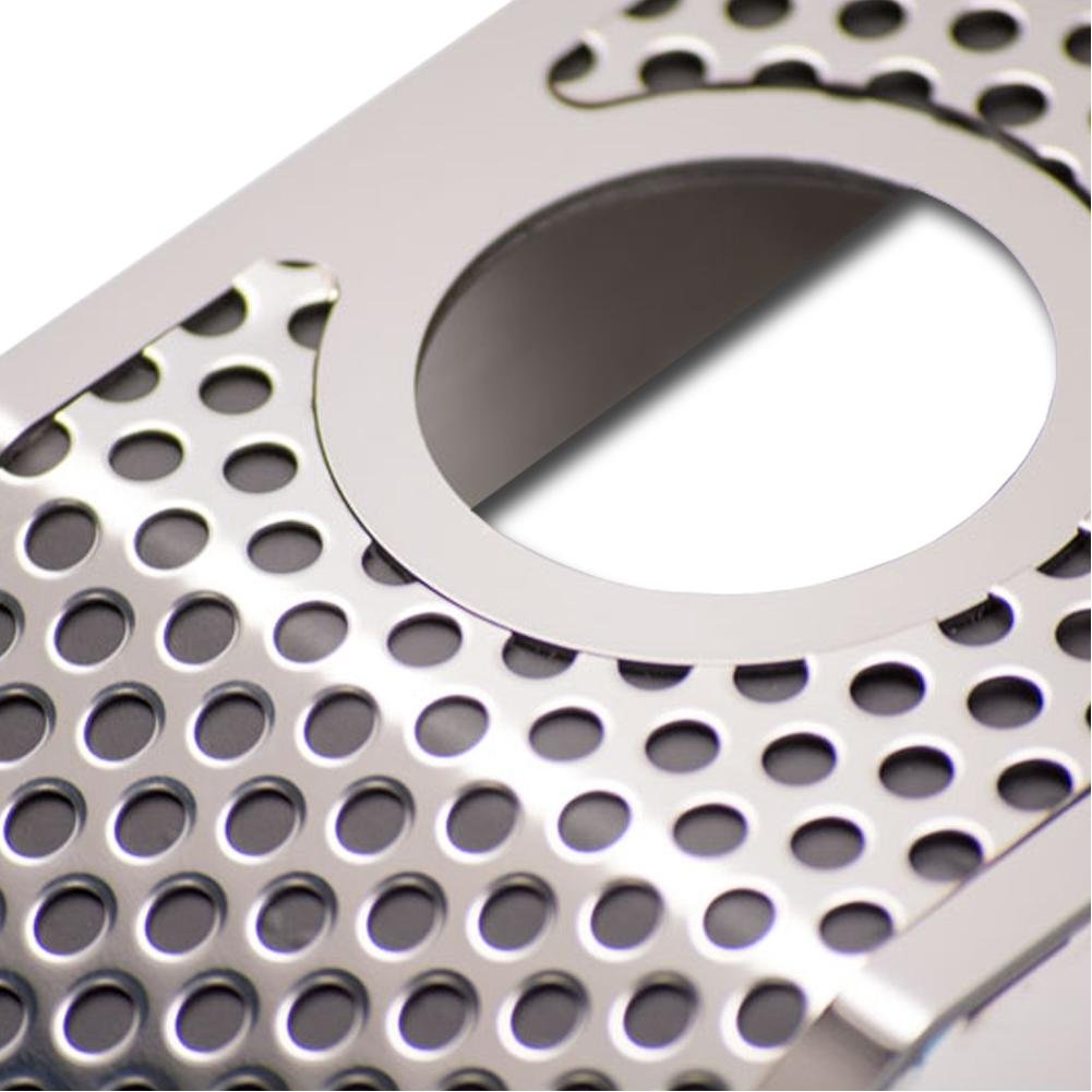 Corvette Power Steering Reservoir Cover w/cap - Perforated Stainless Steel : 2008-2013 C6/GS LS3 & Z06 LS7-SR1 Performance