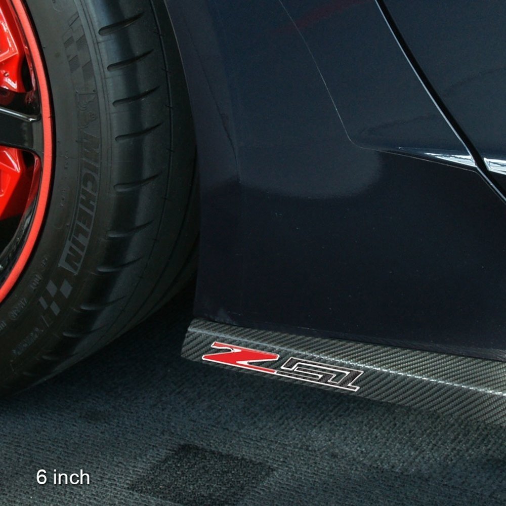 C7, C8 Corvette Z51 Badge/Emblem - Domed - Carbon Fiber Look w/Chrome Trim-SR1 Performance