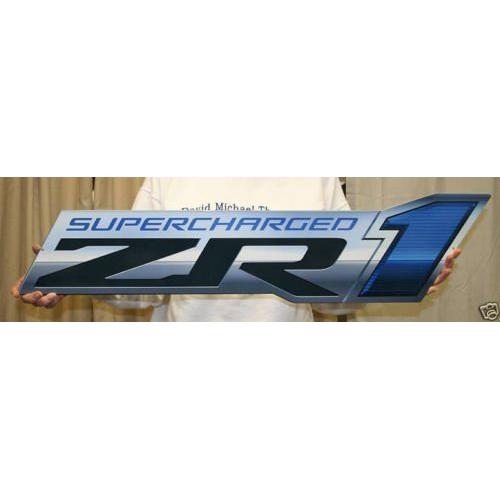 ZR1 Supercharged Corvette Metal Sign - 34" x 8"-SR1 Performance