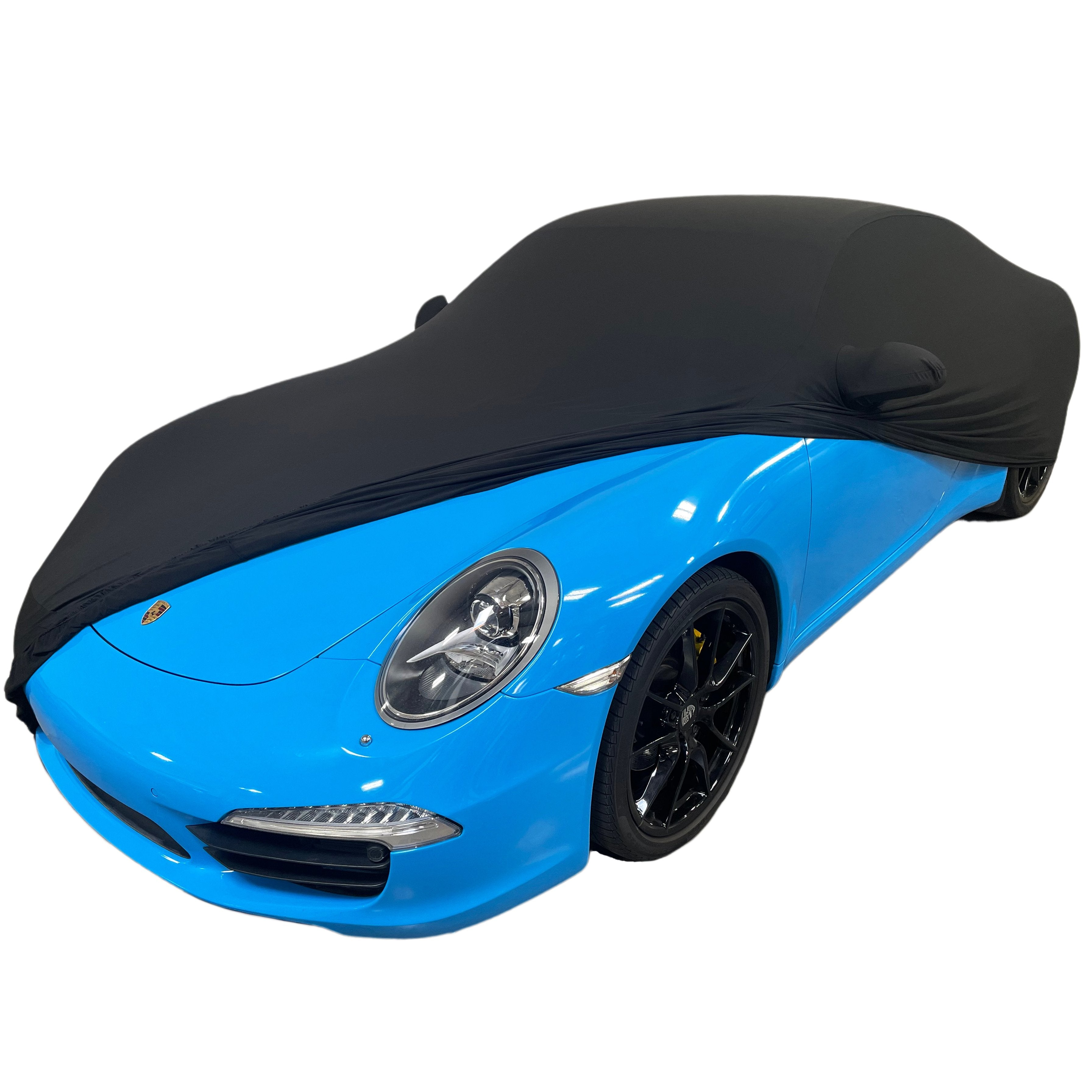 2012-2024 Porsche 911 Coupe/Carrera/Targa/Turbo GTS/Cayman/Boxster Ultraguard Stretch Satin Indoor Cover - Black-SR1 Performance
