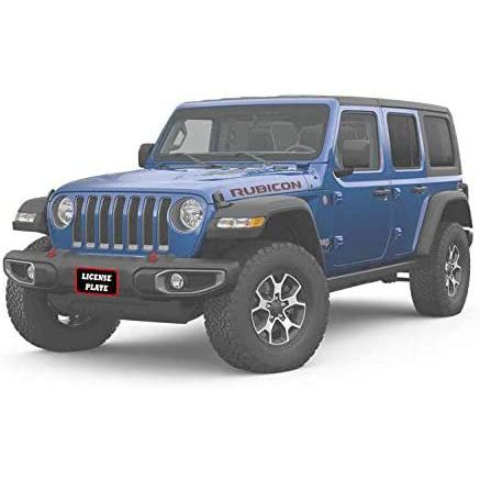 STO N SHO Front License Plate Bracket for 2018-2020 Jeep Wrangler JL Sahara and Rubicon and 2020 Jeep Gladiator Overland and Rubicon with Plastic Bumper-SR1 Performance