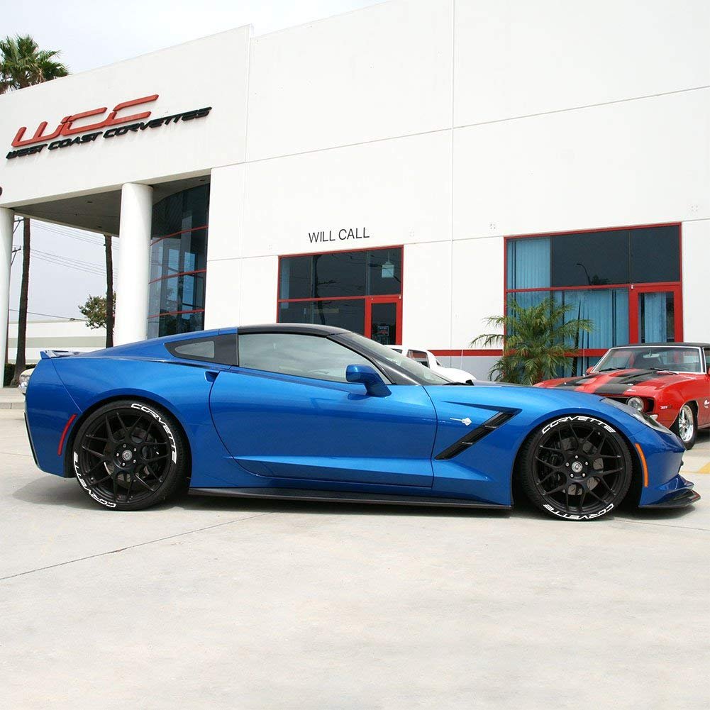 West Coast Corvette C7 Corvette Tire Stickers - Permanent 1" (Z06)-SR1 Performance
