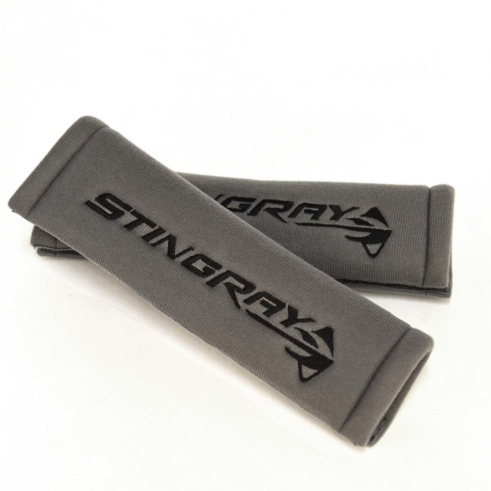 Corvette Seatbelt Harness Pad - Gray : C7 Stingray-SR1 Performance