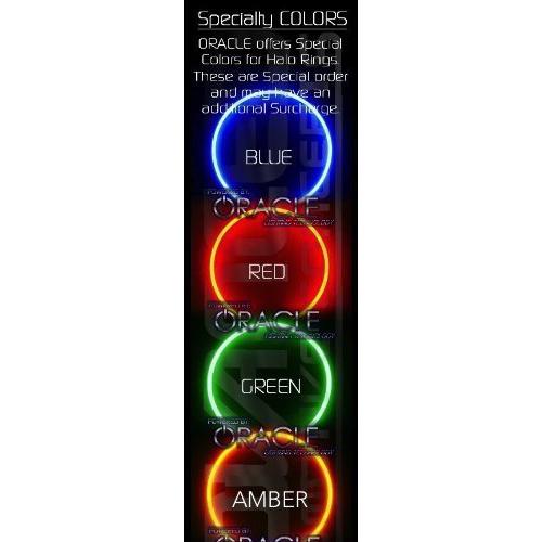 Oracle Lighting JE-RR0713P-R - Jeep Wrangler Plasma Halo Headlight Rings - Red-SR1 Performance