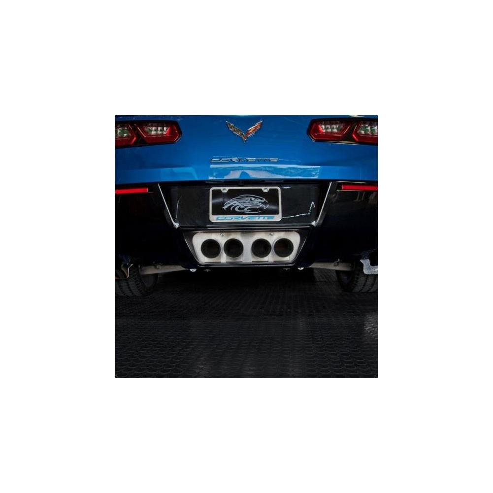 C7 Corvette Stingray Standard Exhaust Port Filler Panel- Polished Non Illuminated-SR1 Performance
