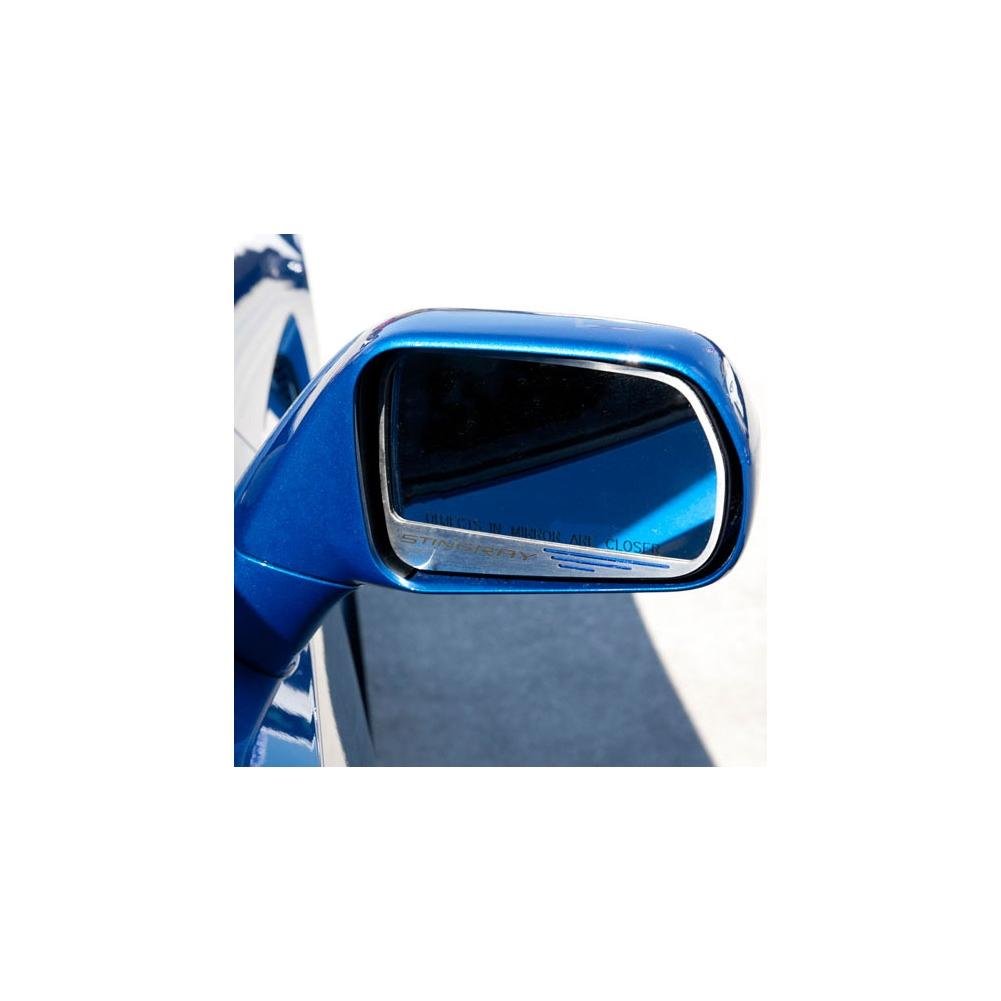 Corvette Side View Mirror with "STINGRAY" Script 2Pc - Standard Mirror : C7 Stingray, Z51-SR1 Performance