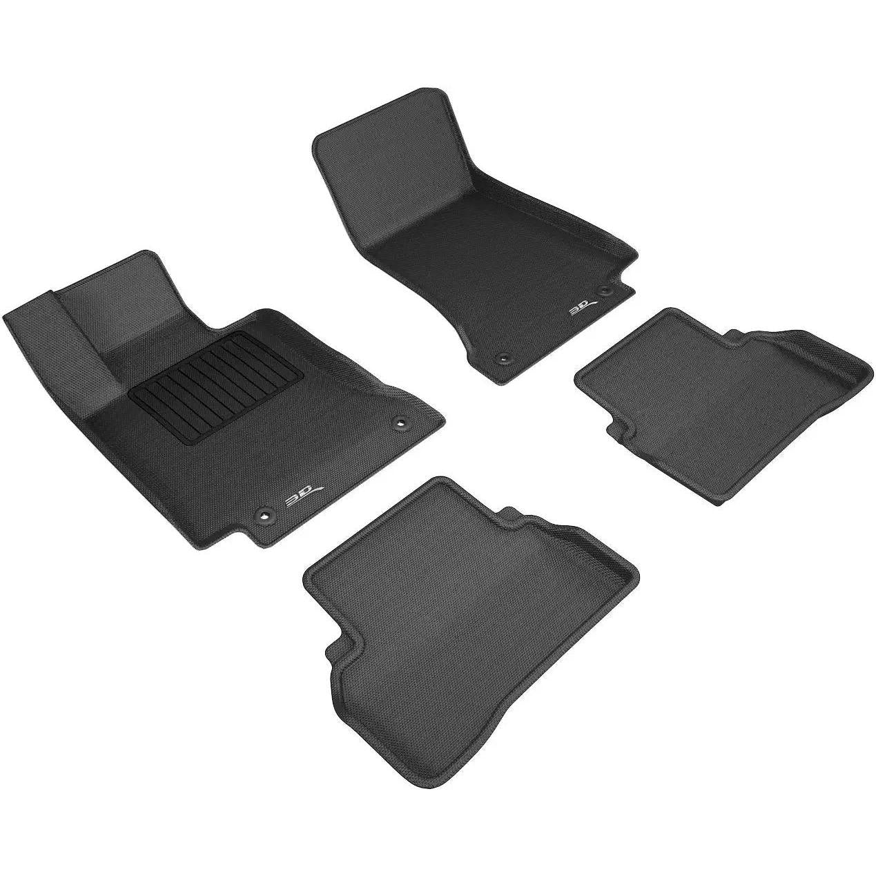 3D MAXpider All-Weather Floor Mats for Mercedes Benz C-Class Coupe (C205) / Sedan (W205) 2015-2020 Custom Fit Car Floor Liners, Kagu Series (1st Row, Black) (L1MB10211509)-SR1 Performance