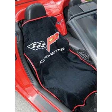 Corvette Seat Armor Protective Cover - Black Pair (05-13 C6, Grand Sport, Z06, ZR1)-SR1 Performance