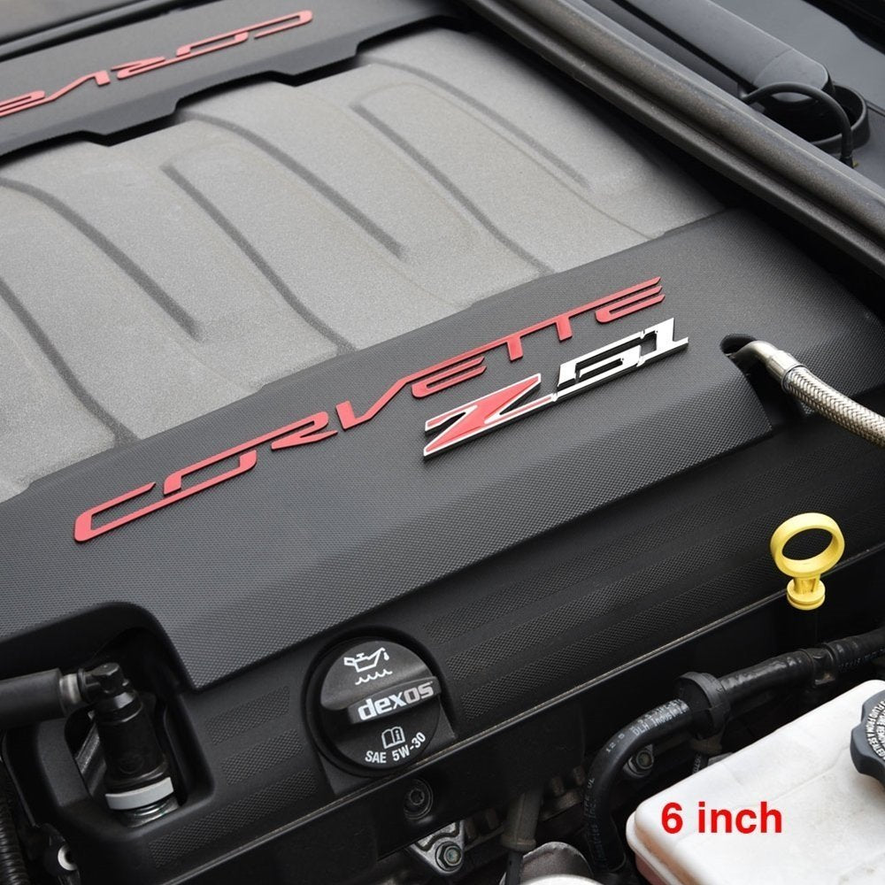 C6, C7 Corvette Z51 Billet Aluminum Chrome Plated Badge/Emblem-SR1 Performance