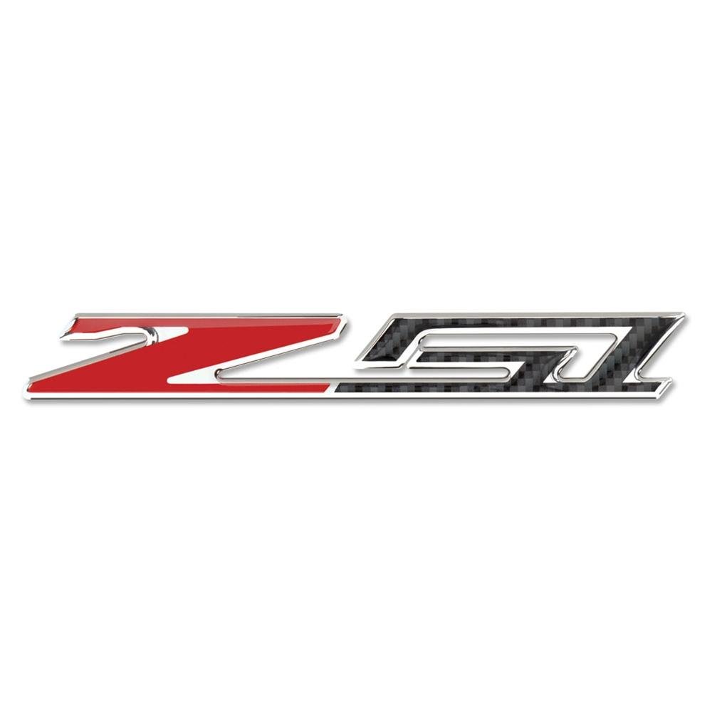 C7, C8 Corvette Z51 Badge/Emblem - Domed - Carbon Fiber Look w/Chrome Trim-SR1 Performance