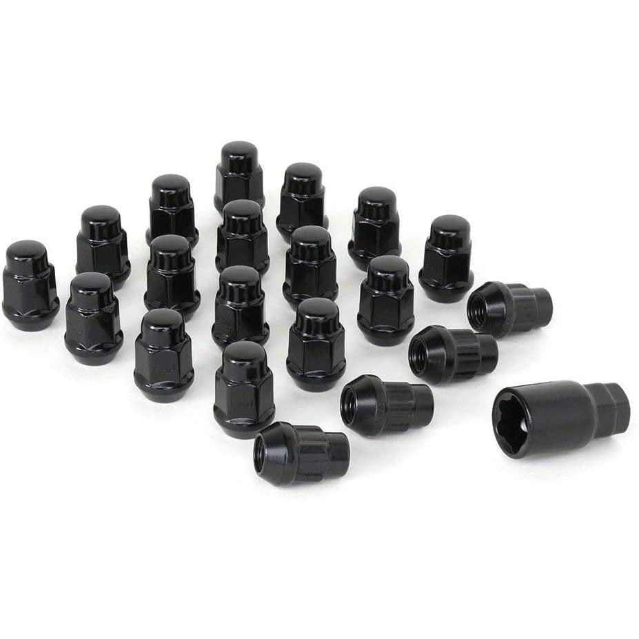 2013-2023 Dodge Durango Bulge Acorn Lug Nuts & Wheel Locks Kit - Black-SR1 Performance