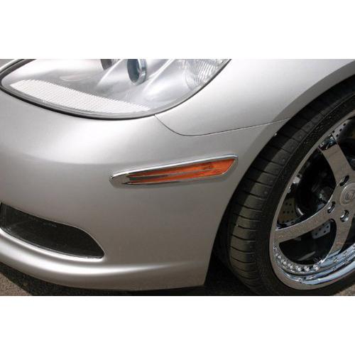 Corvette Side Marker Light Covers - Billet Chrome 4 Pc. (Set) : C6-SR1 Performance