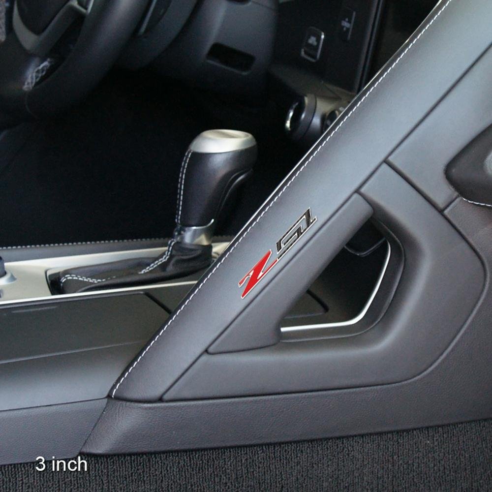C7, C8 Corvette Z51 Badge/Emblem - Domed - Carbon Fiber Look w/Chrome Trim-SR1 Performance