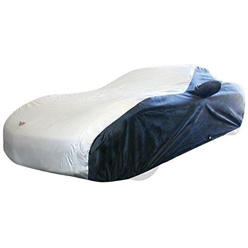 Designer Mat Two Tone 1997-2004 Corvette C5 Embroidered Logo Car Cover (Black/Silver)-SR1 Performance