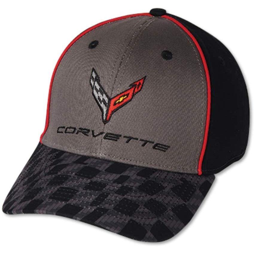 C8 Corvette Next Generation Carbon Flash Checkered Bill Hat-SR1 Performance
