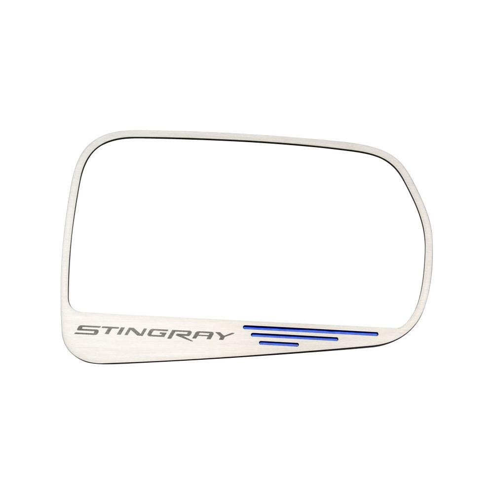Corvette Side View Mirror with "STINGRAY" Script 2Pc - Standard Mirror : C7 Stingray, Z51-SR1 Performance