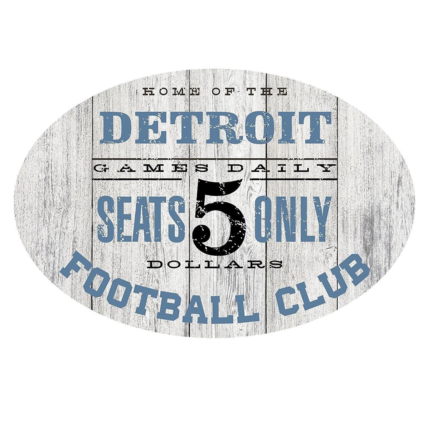 Home of the Denver Football Club Metal Sign Blue/Orange - Oval 12" x 8"-SR1 Performance