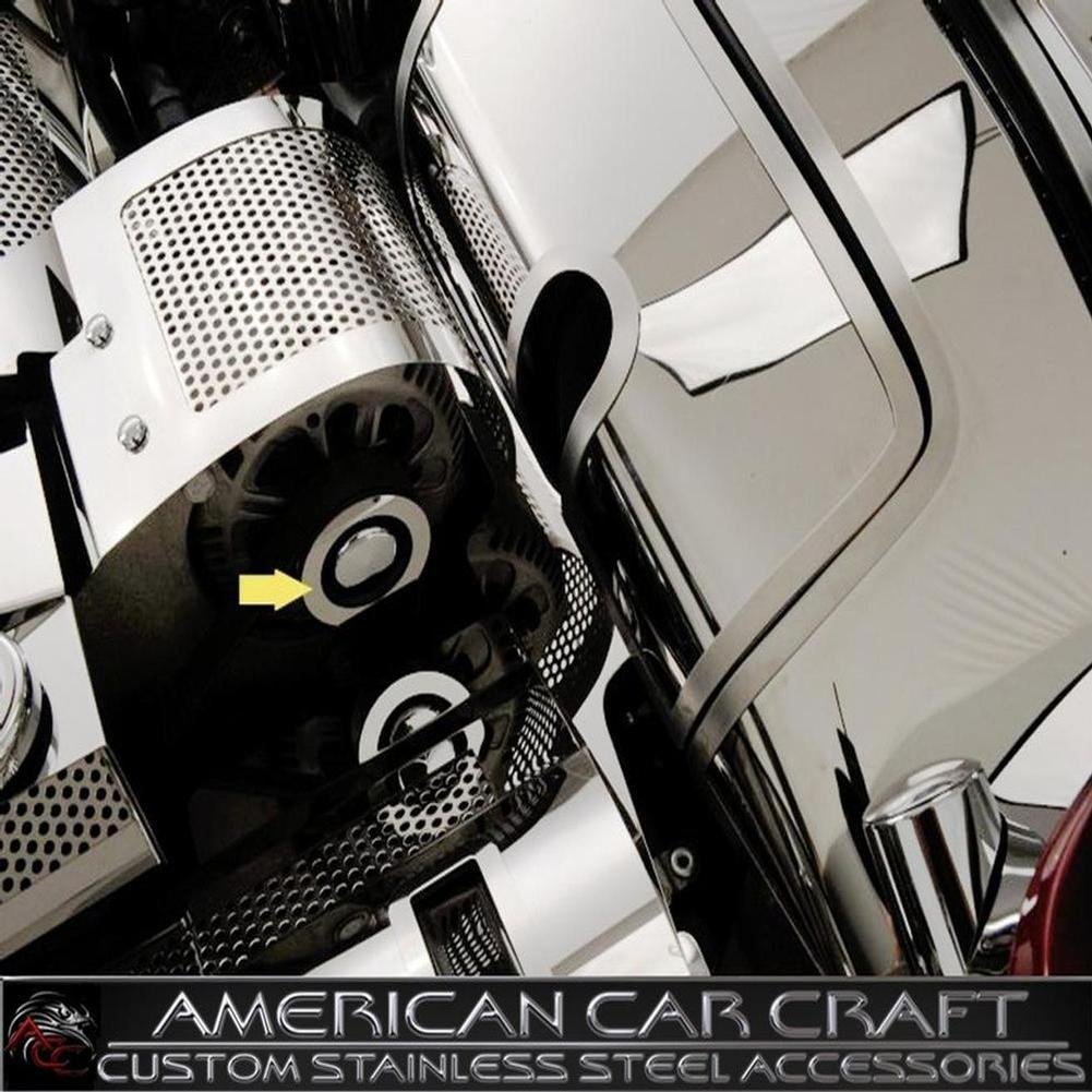 Corvette Alternator Pulley Cover - Polished Stainless Steel : 1997-2004 C5 & Z06-SR1 Performance