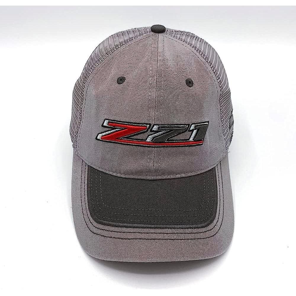 A-G-D Silverado Z71 Unstructured Gray Mesh Hat-SR1 Performance