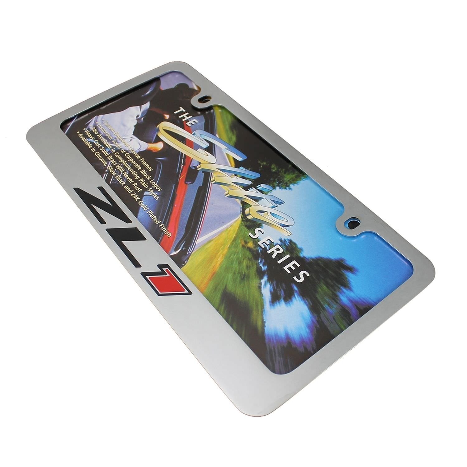 Camaro ZL1 License Plate Frame - Chrome-SR1 Performance