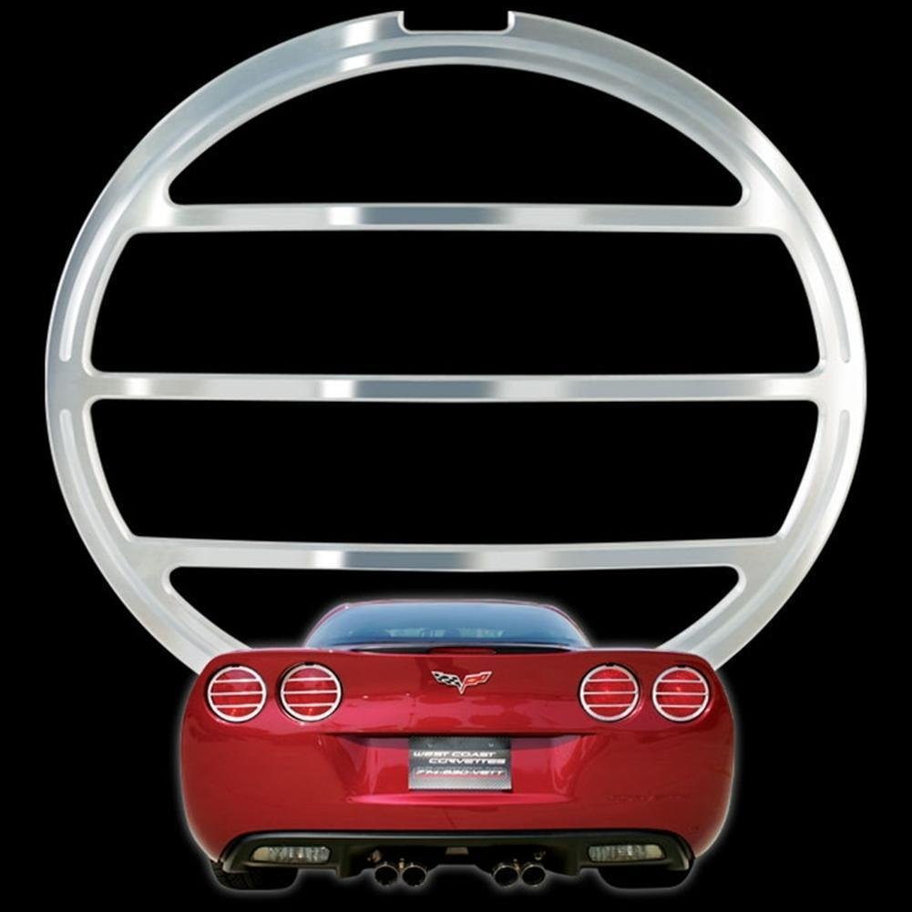 Corvette Taillight Bezels - Billet Aluminum Black 4 Pc. (Set) : C6,Z06,ZR1,Grand Sport-SR1 Performance