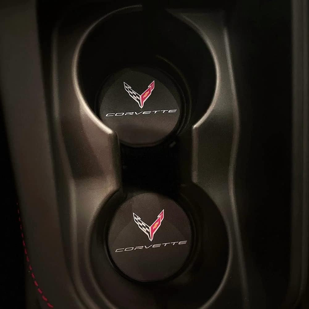 C8 Z06 Corvette Cup Holder Coaster Inserts - Set of 2-SR1 Performance