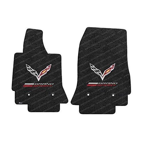 C7 Corvette Grand Sport Lloyds Floor Mats w/ Crossed Flags - Jet Black-SR1 Performance