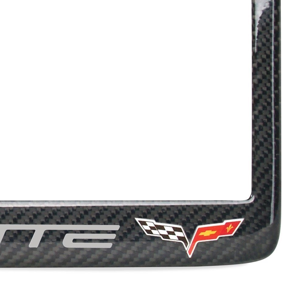 C6 Corvette License Plate Frame - Carbon Fiber-SR1 Performance