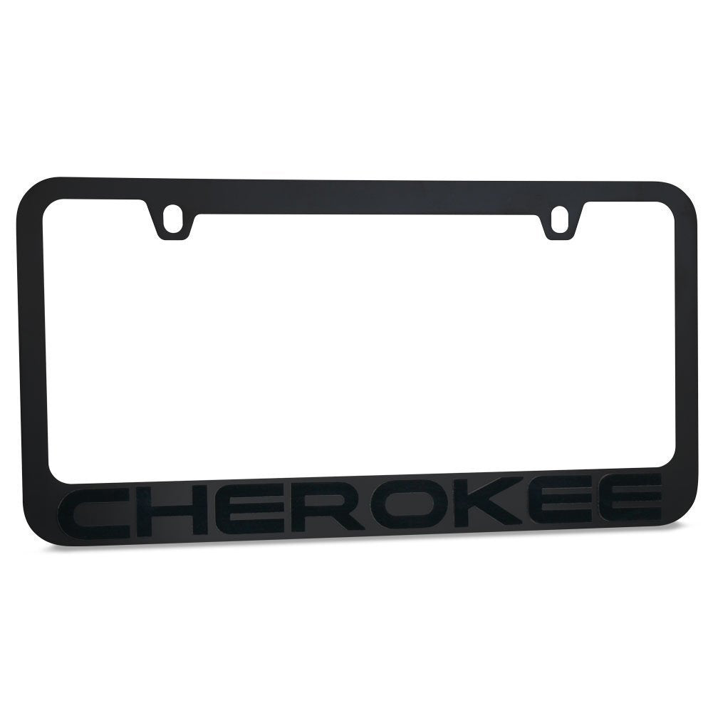 Jeep Cherokee Stealth Blackout License Plate Frame-SR1 Performance