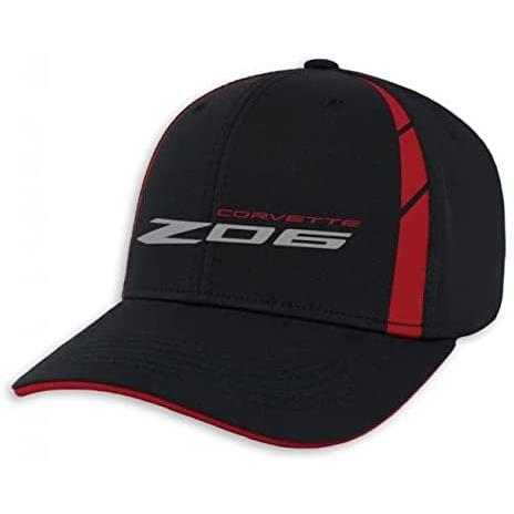 C8 Z06 Corvette Sideline Cap - Next Generation Hat - Black/Red-SR1 Performance