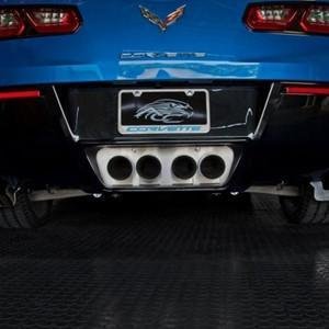 C7 Corvette Stingray Standard Exhaust Port Filler Panel- Polished Non Illuminated-SR1 Performance