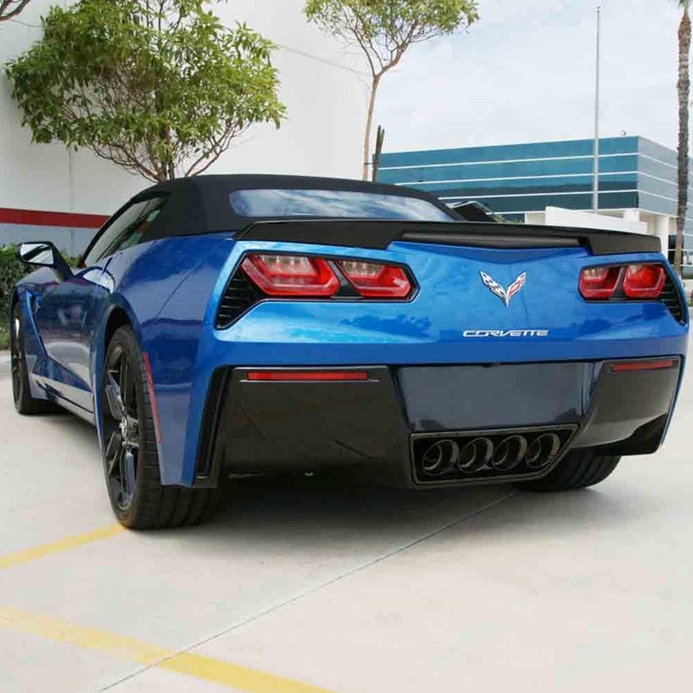 Corvette CORSA Dual Rear Exit; Quad 4.5" Black Tips : C7 Stingray, Z51, Z06, Grand Sport, ZR1-SR1 Performance