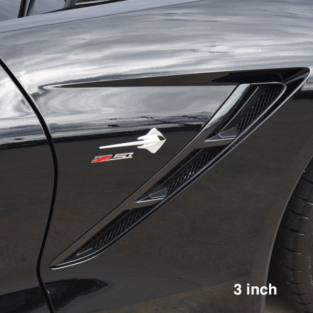 C6, C7 Corvette Z51 Billet Aluminum Chrome Plated Badge/Emblem-SR1 Performance
