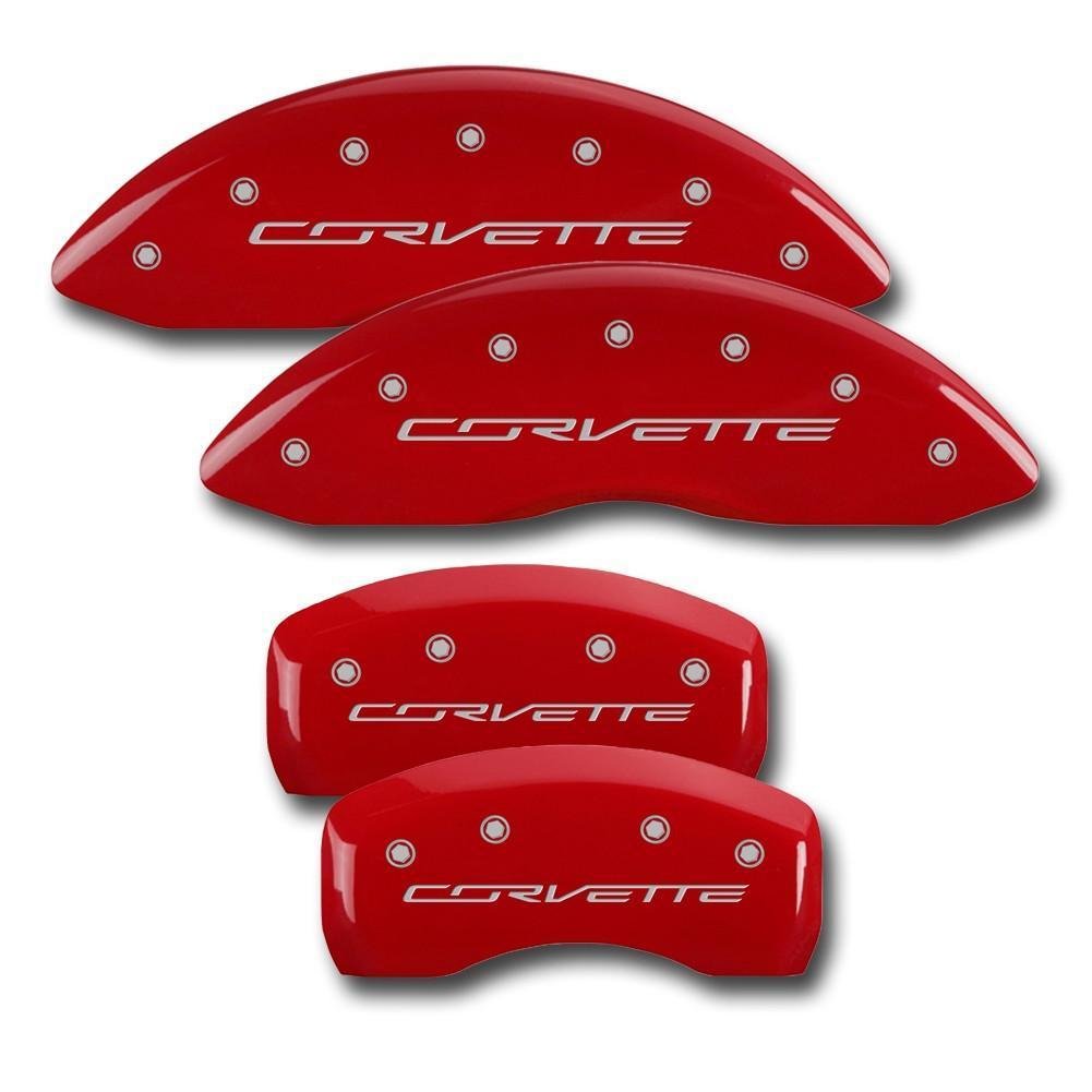 C7 Corvette Stingray Brake Caliper Cover Set with "CORVETTE" Script-SR1 Performance