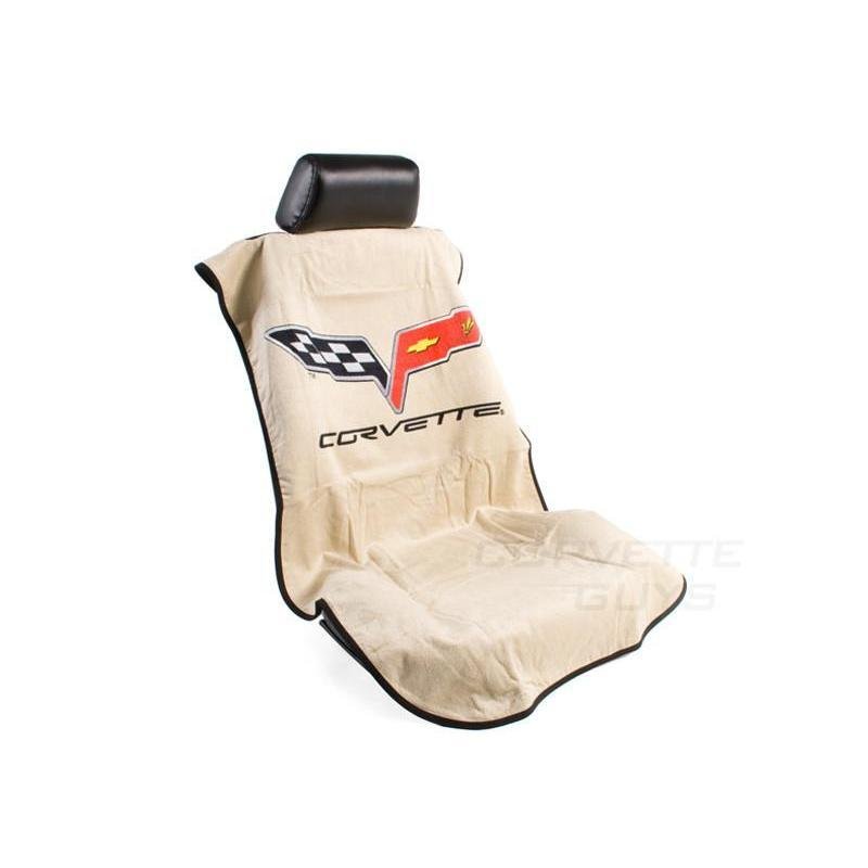 Corvette Seat Armor Protective Cover - Black Pair (05-13 C6, Grand Sport, Z06, ZR1)-SR1 Performance