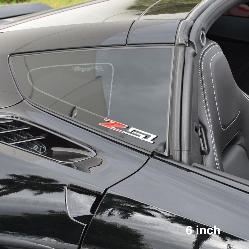 C6, C7 Corvette Z51 Billet Aluminum Chrome Plated Badge/Emblem-SR1 Performance