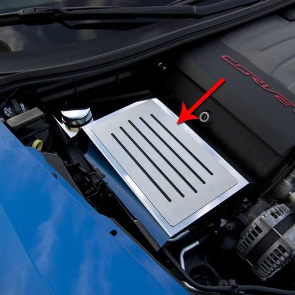 C7 Corvette Stingray Fuse Box Cover Polished - Slotted-SR1 Performance