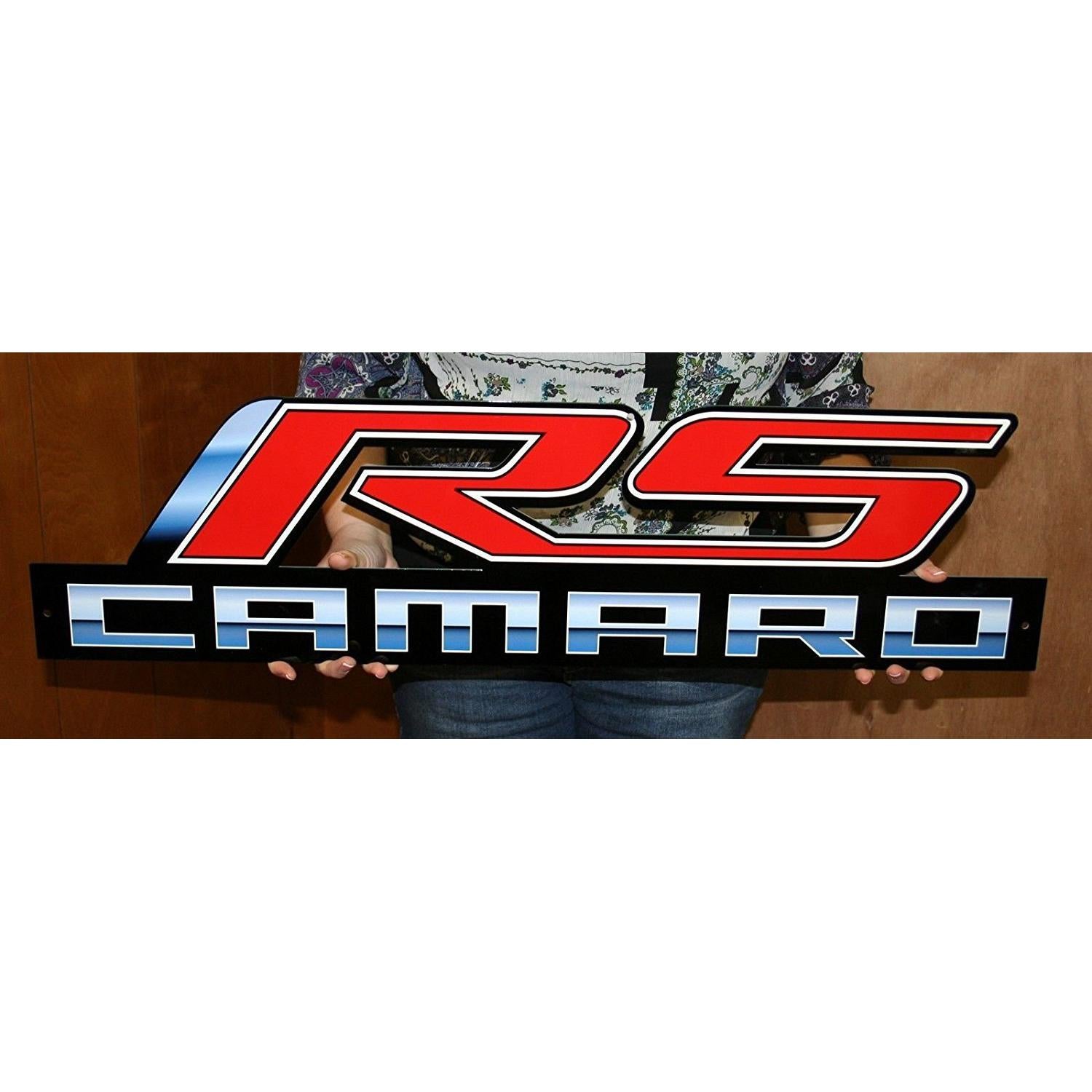 RS Camaro Metal Sign Large - 34" x 8"-SR1 Performance