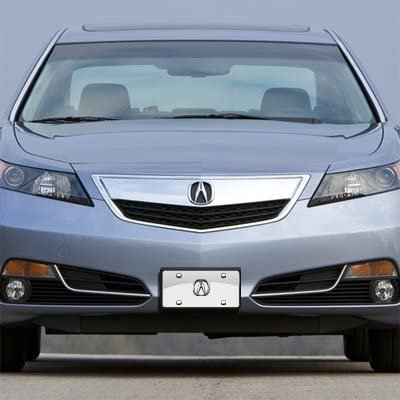 Acura License Plate - Stainless Steel Chrome with Chrome 3D Logo-SR1 Performance