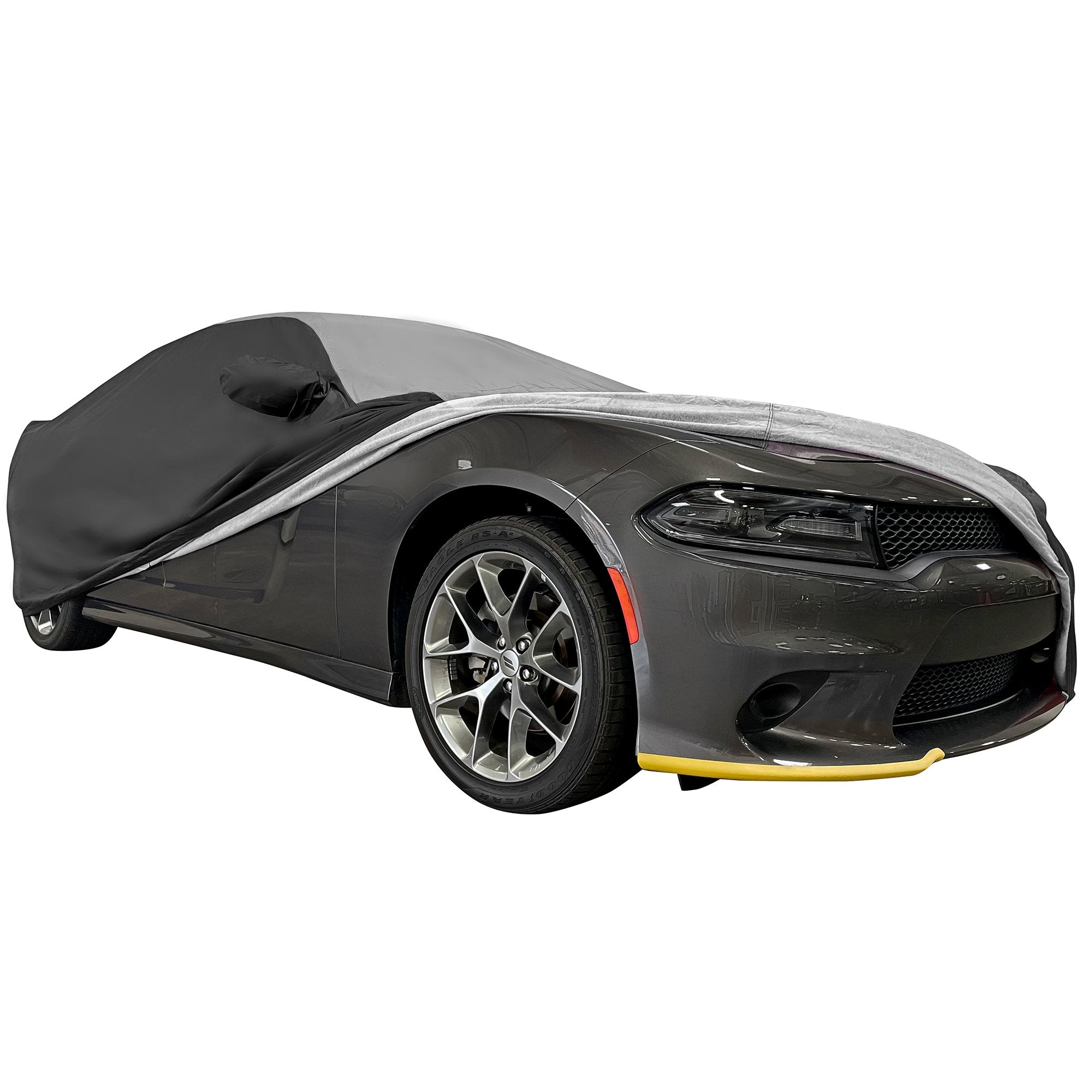 2005-2023 Dodge Charger Ultraguard Plus Car Cover - 300D Indoor/Outdoor Protection - Gray/Black-SR1 Performance