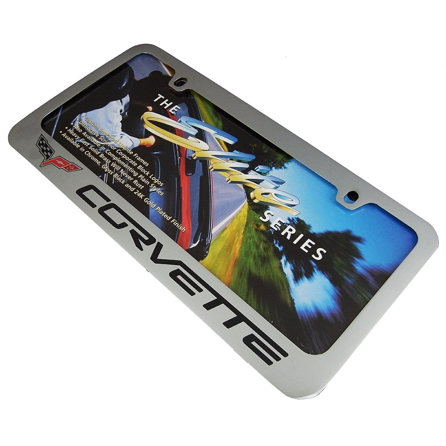 C6 Corvette License Plate Frame - Chrome-SR1 Performance