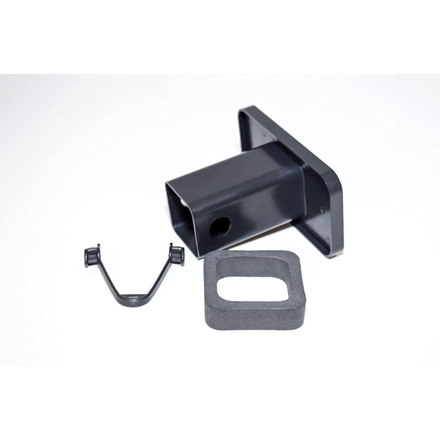 Chevrolet Bowtie Euro-Hitch Plug - Black with Stainless Steel Plate Insert-SR1 Performance